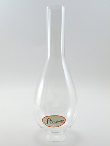 Fd-bolletta Arredamento e Illuminazione - Ricambio Vetro per Lume a Petrolio, Campana per Lumi ad Olio, Tubi Vetro T6 H 21,5cm Ø 3,7cm