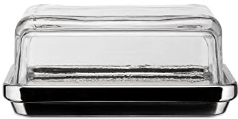 Alessi ES03 Butterdose, Steel, Edelstahl