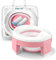 Töpfchen Toilettensitz Kinder 3 in 1 Faltbare WC Baby Potty Training Sitze AuBen Innen Tragbar Reisetöpfchen mit Reisetasche und Einweg Liner Müllsäcke für ab 1 2 Jahre Jungen und Mädchen(Rosa)