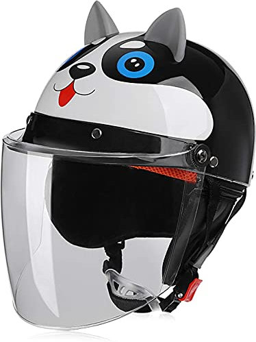 ZLYJ Bicycle Helmet, Children's Youth Helmets, Cycling Helmets, Cycling Skateboards, Inline Skates, BMX Scooters. Equipped with Face Protection Sun Visor F,46-52cm