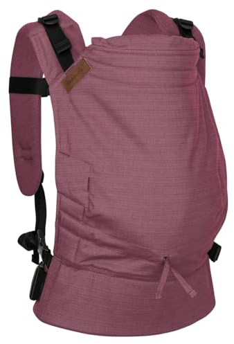 Hoppediz Buckle - Babytrage für Neugeborene ab Geburt - Fullbuckle Tragehilfe mit 2 Schnallenpositionen - mitwachsend bis 20 kg - Design Mallorca