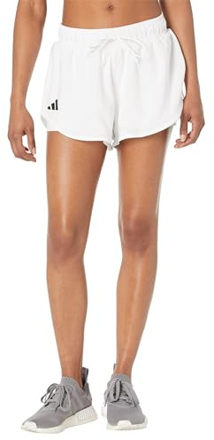 adidas Donna Club Tennis Shorts, White, L