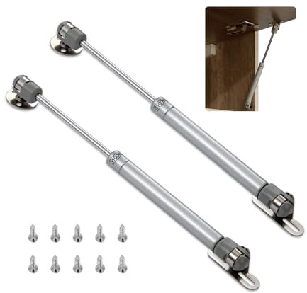 HIOQFR 2pcs Klappenbeschlag Gasdruckfeder 200N Gasdruckdämpfer Möbel Gasfeder Stoßdämpfer für Küchenschränke Gasdruckfedern Schranktür Stossdämpfer Gas Strut Hydraulic Gasdruckfeder für Klappen