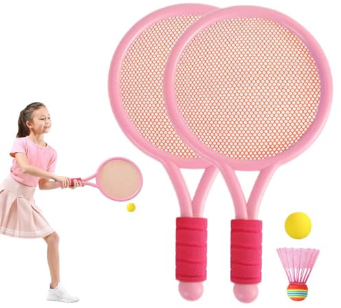 Badmintonracketar för barn, badmintonspel för barn, professionell badmintonracketuppsättning för inomhusbruk | Interaktiv lek badmintonutrustning, racketleksaker för varken