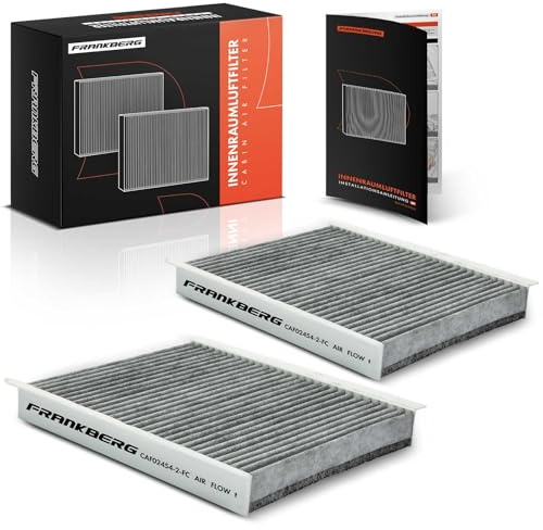 Frankberg 2x Filtro Aria Cabina Filtro Abitacolo Compatibile con Civic VIII Hatchback FK FN Civic VIII Berlina FA FD Replace# LA344,348 801