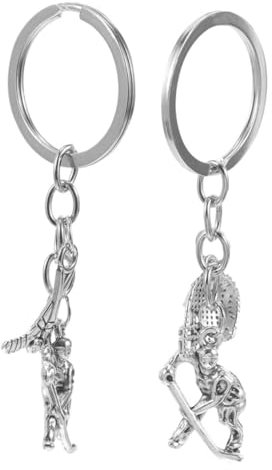 PACKOVE 2stücke Feldhockey Schlüsselanhänger Aus Robustem Metall Mit Einzigartigem Hockey-schläger Design Als Geschenk Für Sportler Und Fans Für Rucksäcke Taschen Und Eishockey Liebhaber