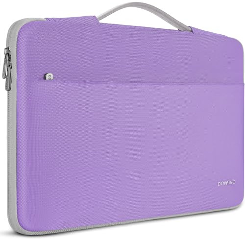 DOMISO Borsa Custodia PC 17 Pollici per HP/Lenovo/dell/ASUS/Acer/LG/MSI Gaming Laptop/Razer Blade 17/18 Notebook,Porta Computer Portatile Cover Laptop Case Sleeve per Uomo Donna,con Manico,Viola