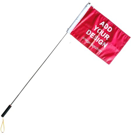 Bandera personalizada Banderas personalizadas con asta telescópica de acero inoxidable (estilo 1, 30x45 cm)