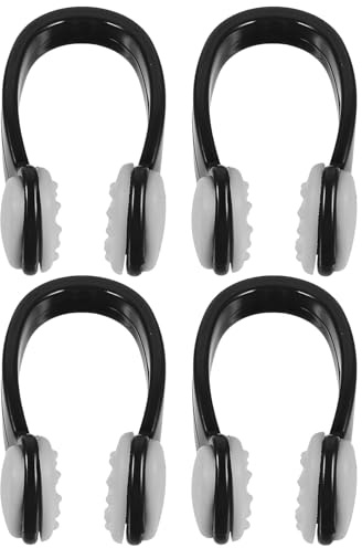 TOYANDONA Clip Nasali Impermeabili in Silicone per Nuoto 4 Pezzi Tappi Nasali Leggeri e Ergonomici per Adulti e Accessori Piscina per Allenamento Subacqueo e Sport Acquatici