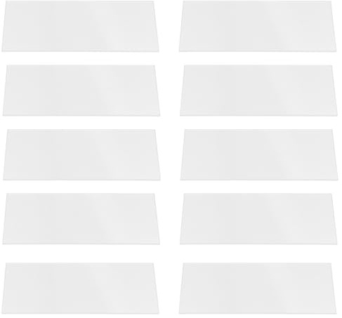 HOLIDYOYO Tarjetas de Lugar de Acrílico Transparentes para Decoración de Mesa, Diseño en Blanco, 20 Piezas para Eventos y Restaurante