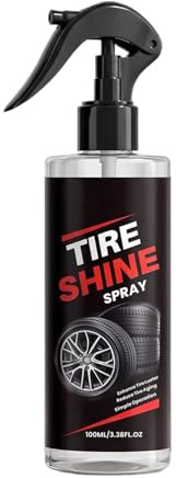 Spray Abrillantador Para Neumáticos De Coche Spray De Detallado 100 Ml Para | Brillo Intenso En Neumáticos Para Motocicleta Automóviles Camión SUV Autocaravana Sedán Hogar Garaje Taller En