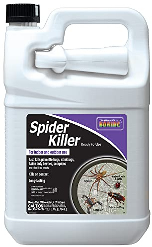 Bonide Spider Killer, 128 oz Ready-to-Use Spray for Indoors & Outdoors, Long Lasting Formula Kills on Contact