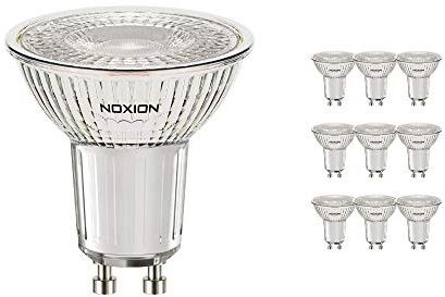 Noxion Mehrfachpackung 10x LED-Spot GU10 PAR16 3W 230lm 36D - 830 Warmweiß | Dimmbar - Ersatz für 35W