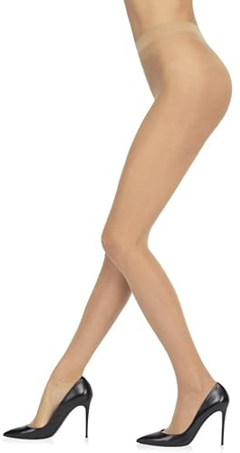 Sarah Borghi Dream 15 Collant Donna Velato 15 Denari, Calze in Lycra con Tassello in Seta e Cucitura Piatta, Made in Italy