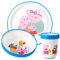 Peppa Pig 3pcs Reusable Bicolor Premium Kids Dinner Tableware Set Plate, Bowl & Tumbler, BPA Free