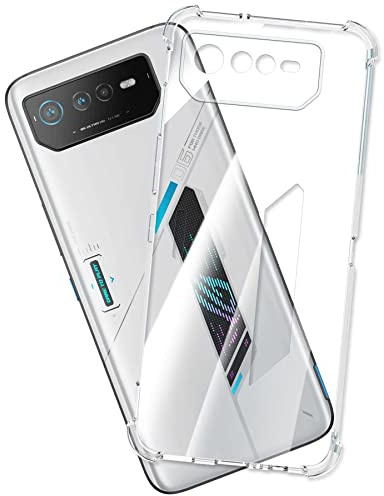 mtb more energy® Coque souple en TPU pour Asus ROG Phone 6, 6D - Coins renforcés - Protection pour appareil photo - 1,5 mm - En TPU