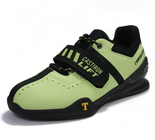 CASTIRON LIFT Chaussures d'haltérophilie, chaussures de powerlifting, chaussures de gym pour crossfit, chaussures de levage pour haltérophilie, chaussures de levage pour soulevement lourd, soulevement