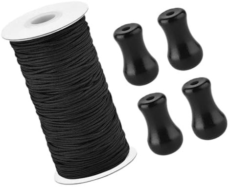 Cabilock Jalousieschnur Mit Zugknopf Ersatz-kordelzüge Für Haushaltsjalousien Jalousiezugenden Einfach Zu Montieren Ersetzen