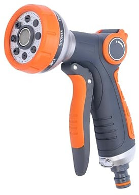 ‌RnCop Garden Hose Spray Gun, 8 Adjustable Patterns and High-Pressure for Ultra-Precise Watering & Cleaning, Ideal for Gardens, Cars, Bikes, Pets
