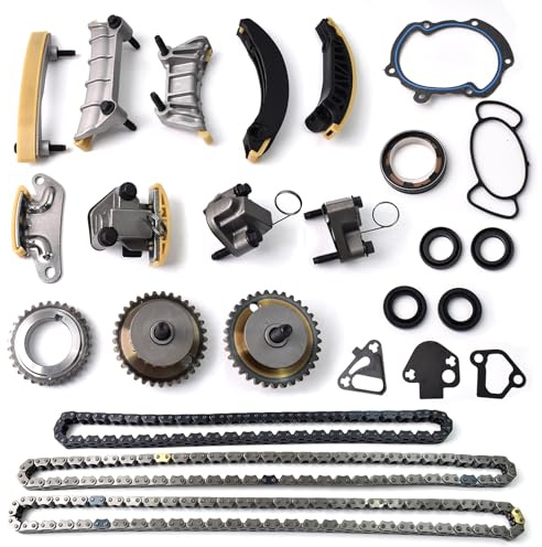 9-0753S 3.6 Timing Chain Kit with Tensioner & Guides for Chevy Equinox Traverse Camaro, GMC Terrain Acadia, Cadillac CTS SRX, Buick Enclave Lacrosse V6 3.0L 3.6L Engine Timing Set
