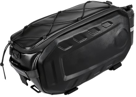 Duroecsain Borsa da Bicicletta Posteriore | 17L Cesti Impermeabili con Tracolla | Borsa Portapacchi Posteriore - per Sport Montagna Moto Campeggio Spostamenti Bici Quotidiana Avventura All'aperto