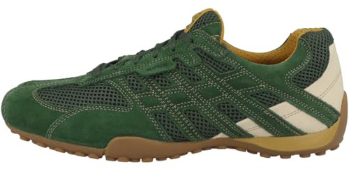 Geox Baskets U Snake Original pour homme, vert, 47 EU