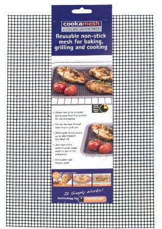 cookamesh Black Oblong 24 x 37cm - for Perfectly Cooked Oven Food