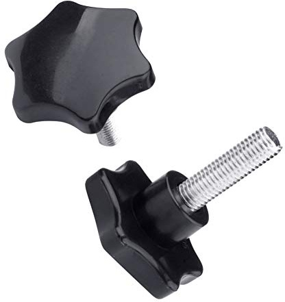 Xiedeai Vite Serraggio Pomello A Forma di Stella - Esagonale Filettato Impugnature Testa in Plastica Manopole Filetto Maschio Manico Macchina M6 M8 M10 M12