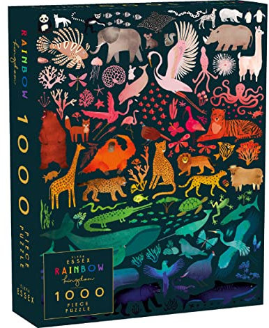 Elena Essex 1000 Piece Jigsaw Puzzles for Adults - Rainbow Kingdom/Jigsaws 1000 Pieces for Adults/Jigsaw Puzzle / 1000 Piece Puzzle/Pride Gradient Puzzle/Adult Jigsaw Size 50x70cm