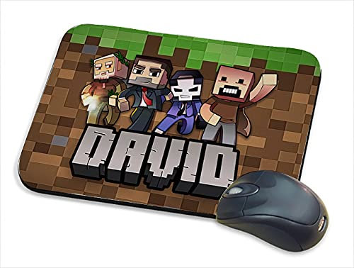 Cool Pixel Art Personalised ANY NAME funny Video Gamer, Gaming Enthusiast Birthday Gift for Kids, Boys, Girls, Back to School, Mouse Pad/Mat, PC/Computer Accessories.
