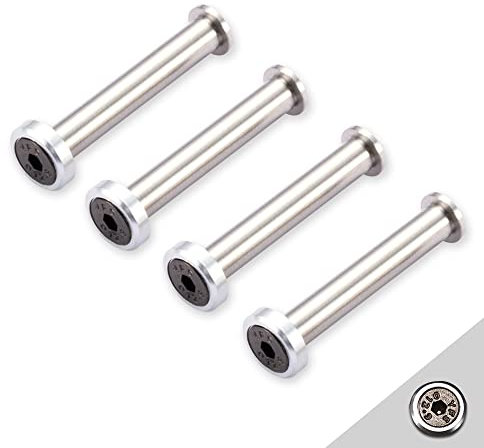 DolDer PC Lüfterschrauben 25mm Computer Ventilatorschrauben Fan screws Innensechskantschrauben und Schraubenpfosten für PC-Gehäuse, 25mm Lüfter (silber)