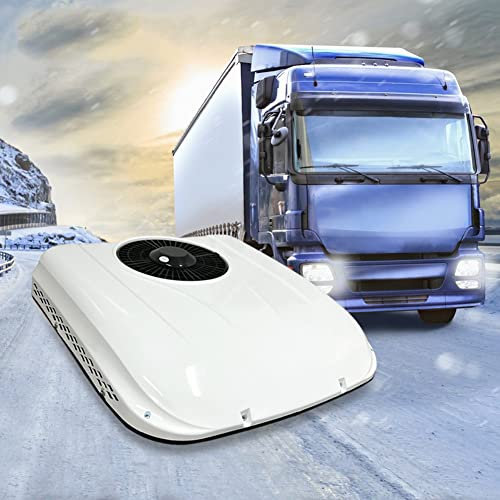 NAMVI Aire Acondicionado de estacionamiento de 12 V/24 V, Aire Acondicionado eléctrico para Techo de Caravana, para SUV, Autocaravana, camión, Caravana, Ventilador 12V