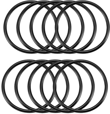 TA-VIGOR 10Pcs Nitrile Rubber O-Rings, 50mm OD 44mm ID 3mm Width Rubber Washers Spacer O-Rings Gasket kit, Metric Sealing Gasket for Hose, Faucet, Automotive, Plumbing