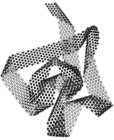 GAROZATION Rhinestone Neck Tie Damen Glitzernde Kostümkrawatte Für -events Mit Funkelnden Strasssteinen Vielseitiges Accessoire Für Festliche Anlässe Und Partys