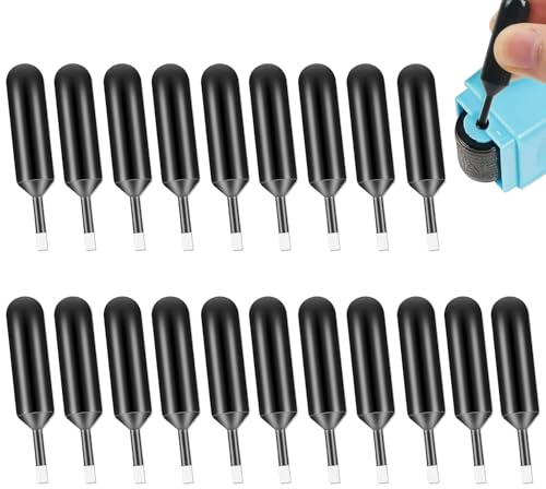 20-Pack Ink Refill for Address Blocker Roller Stamp – Compatible with Data Defender Roller Stamps, Identity Theft Protection Refill for Address Blocker（20）