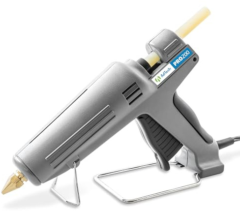 AdTech Industrial Strength Full Size High-Output Hot Melt Glue Gun – Professional Grade Hot Glue Gun for Carpentry, Repairs & Remodeling, Grey, 200 watts - 189