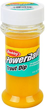 Berkley PowerBait Trout Dip PowerBait® with Corn 5 oz Bottle, Unique Dipping System, Irresistible Scent & Flavor, Ideal for Rainbow, Brown, Lake Trout, and More