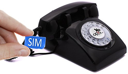 Opis 60s Mobile: The Retro Phone with SIM Card Slot and GSM, a Landline Mobile for Elderly Black