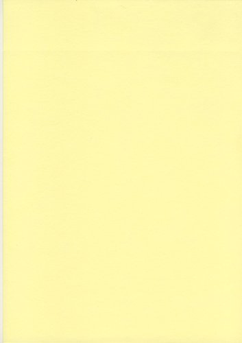 Pastellgul A4 färgat hantverk kort 160 gsm x 50 ark gUL