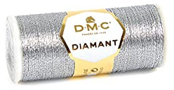 DMC Diamant Metallic Needlework Thread, 38.2-Yard, Dark Silver (010288)