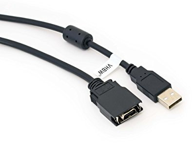 vhbw USB Programmierkabel kompatibel mit Omron CS, CPM2C, CQM1H, CJ Funkgerät, schwarz