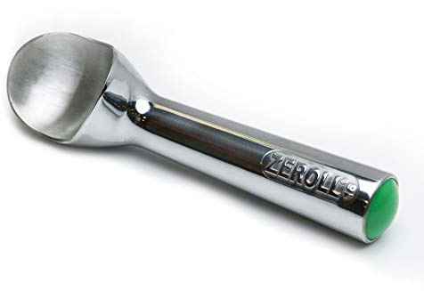 Zeroll Original Ice Cream Scoop Unique Liquid Filled Heat Conductive Handle Simple One Piece Aluminum Design Easy Release Made in USA, 2.5-Ounce, Silver