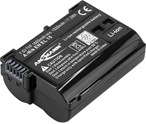 ANSMANN Li-Ion 7V Camera Battery Replacement For EN-EL15/ EN-EL15a/ EN-EL15B [Pack of 1] Compatible with Nikon Cameras Including Nikon D500, D810, Z6 & Many More - 5 Year Warranty