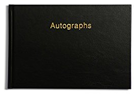 Pirongs Black Gold-edged Autograph Book- available in 10 colours