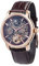 Thomas Earnshaw Longitude Shadow ES-8063-06 Herren-Armbanduhr mit Automatikgetriebe, braunes Zifferblatt mit Skelett-Anzeige, braunes Lederarmband