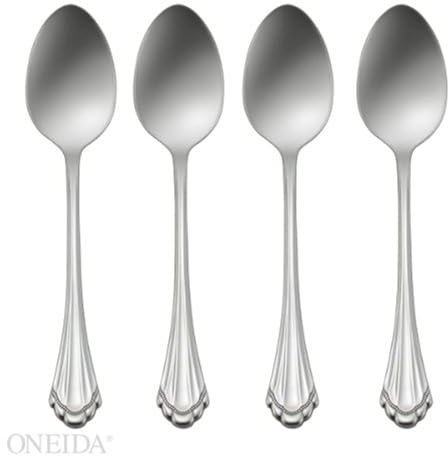 Oneida Marquette Teaspoons Silverware Set for 4, Flatware