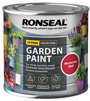 RONSEAL GARDEN PAINT Moroccan Red 250Ml [38268]