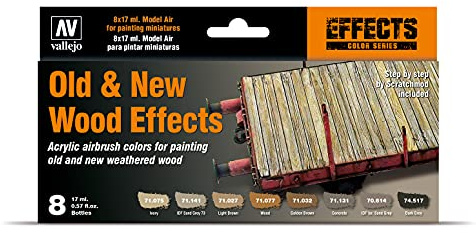 Vallejo Model Air Peinture Acrylique Mate pour Aérographe, 18 ml, Idéale pour Modélisme et Figurines, Finition pour Bois Neuf et Ancien