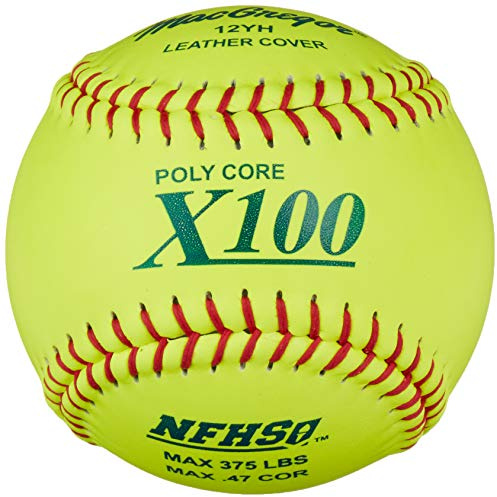 MacGregor NFHS Fast Pitch Softball, 12-inch (One Dozen)