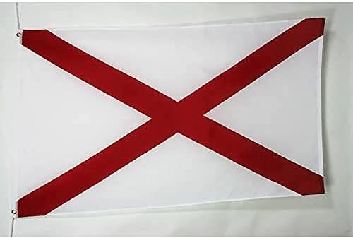 AZ FLAG Bandiera Alabama 150x90cm - Gran Bandiera Stato Americano – USA - Stati Uniti 90 x 150 cm Poliestere Leggero - Bandiere